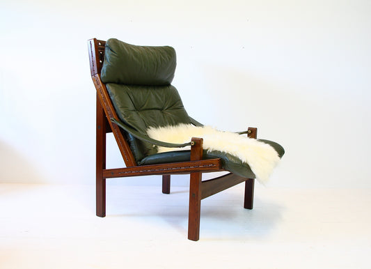 Torbjorn Afdal Hunter Safari Highback Chair - Norwegian 1960s