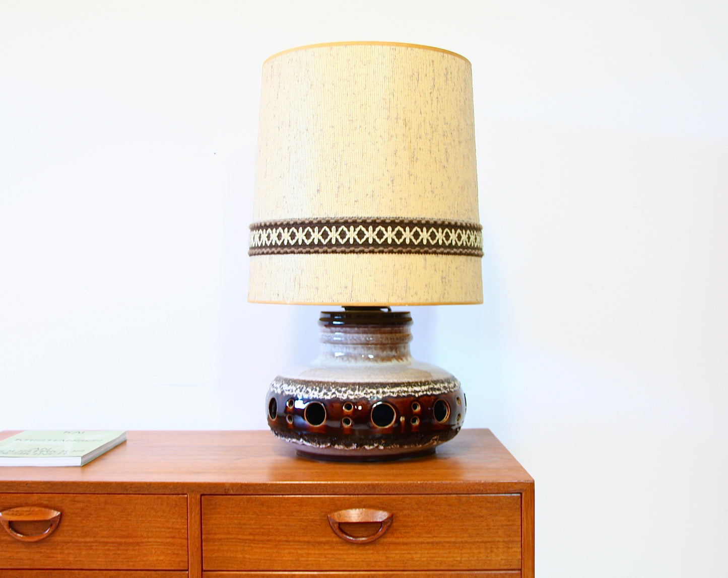 Vintage West German Ceramic Lamp c.1960