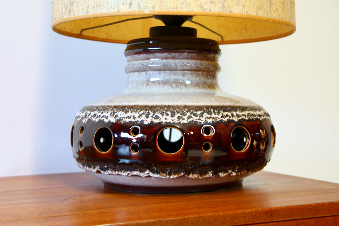 Vintage West German Ceramic Lamp c.1960