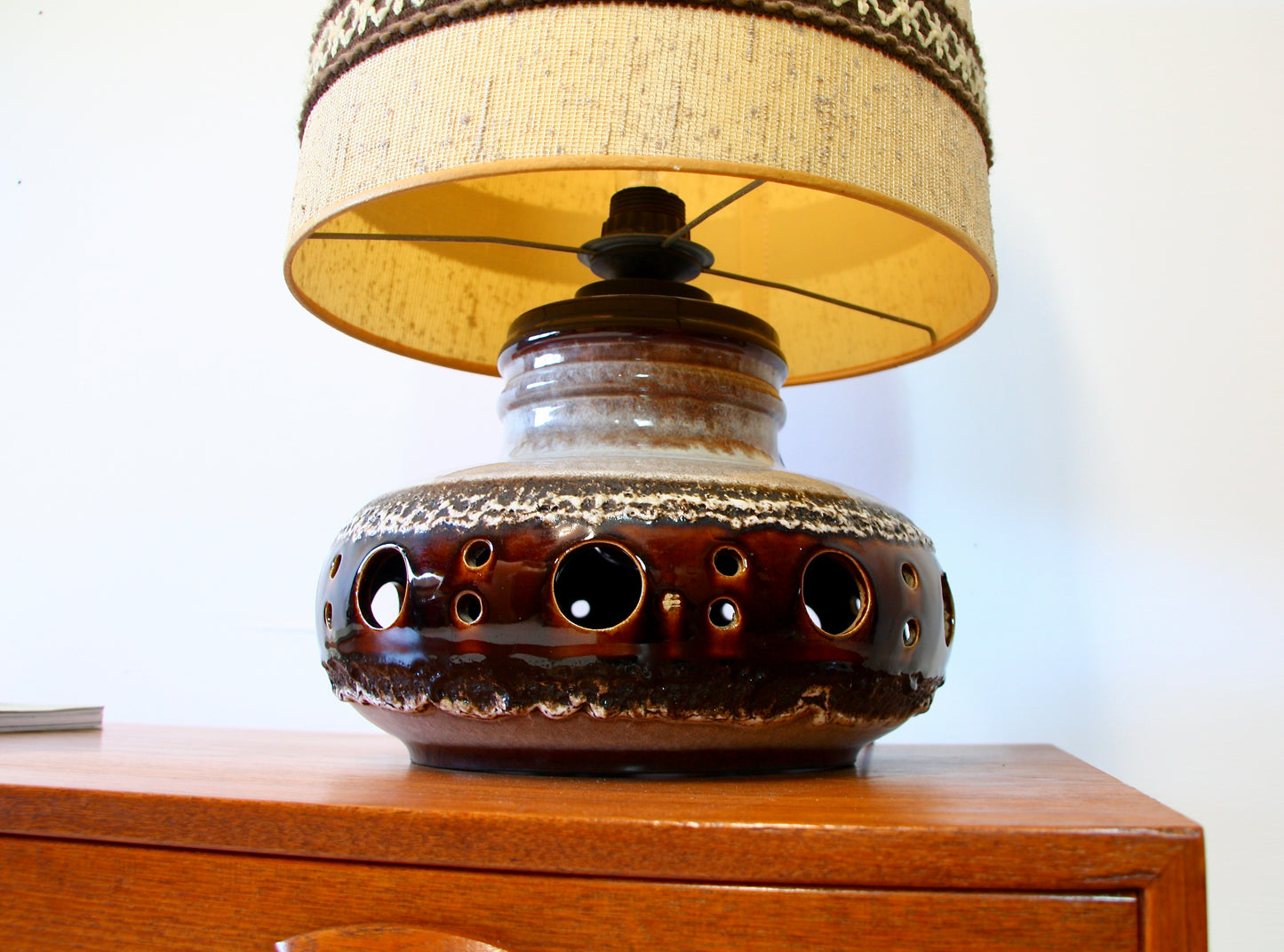 Vintage West German Ceramic Lamp c.1960