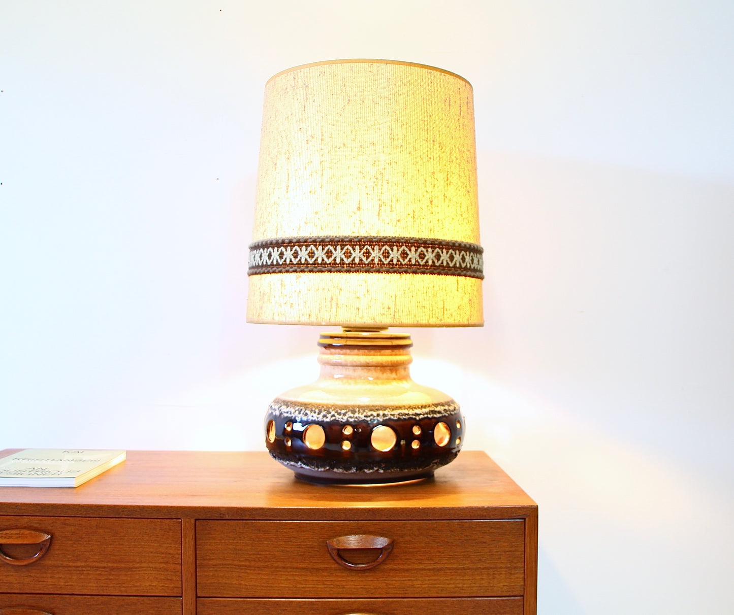 Vintage West German Ceramic Lamp c.1960