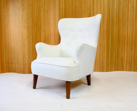 1950s Armchair in Bouclè by Theo Ruth for Artifort