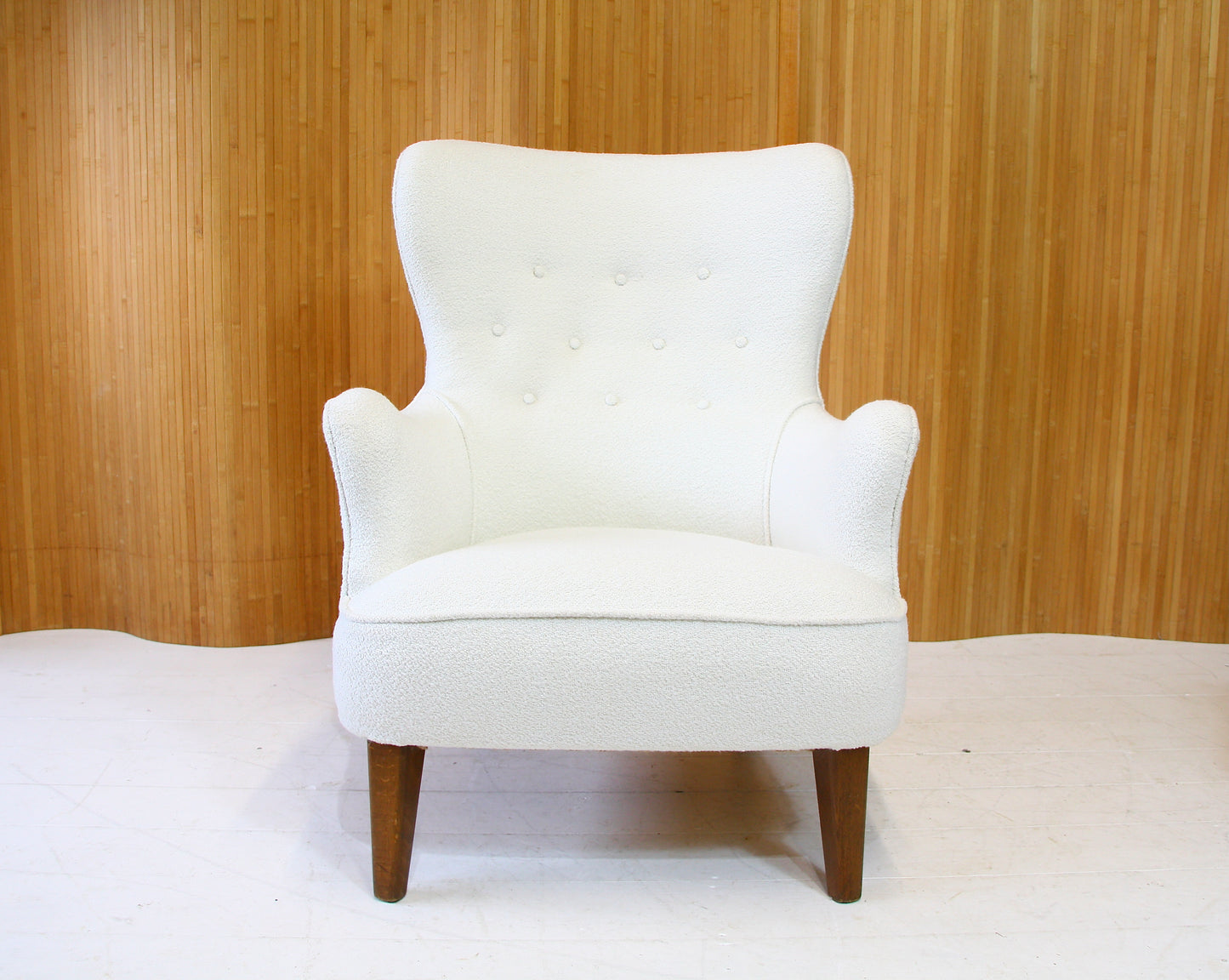 1950s Armchair in Bouclè by Theo Ruth for Artifort