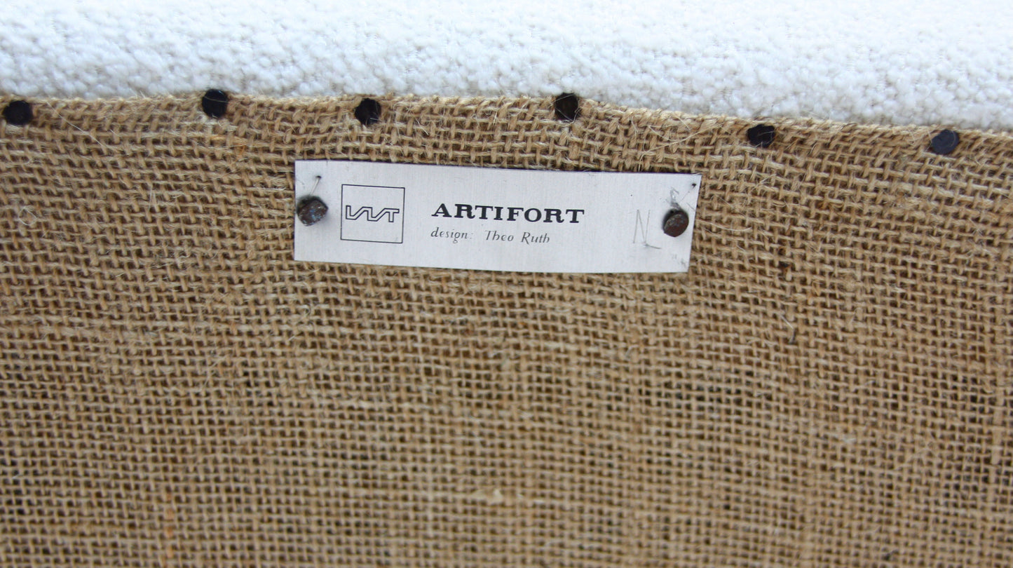 1950s Armchair in Bouclè by Theo Ruth for Artifort