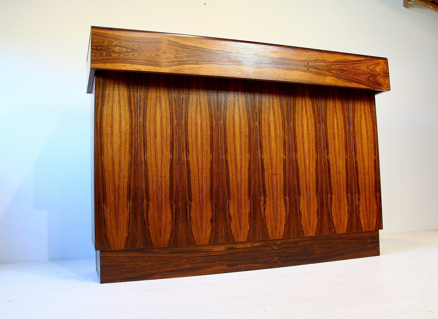 SOLD - Brazilian Rosewood Bar / Reception Counter - Danish c.1970