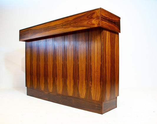 SOLD - Brazilian Rosewood Bar / Reception Counter - Danish c.1970