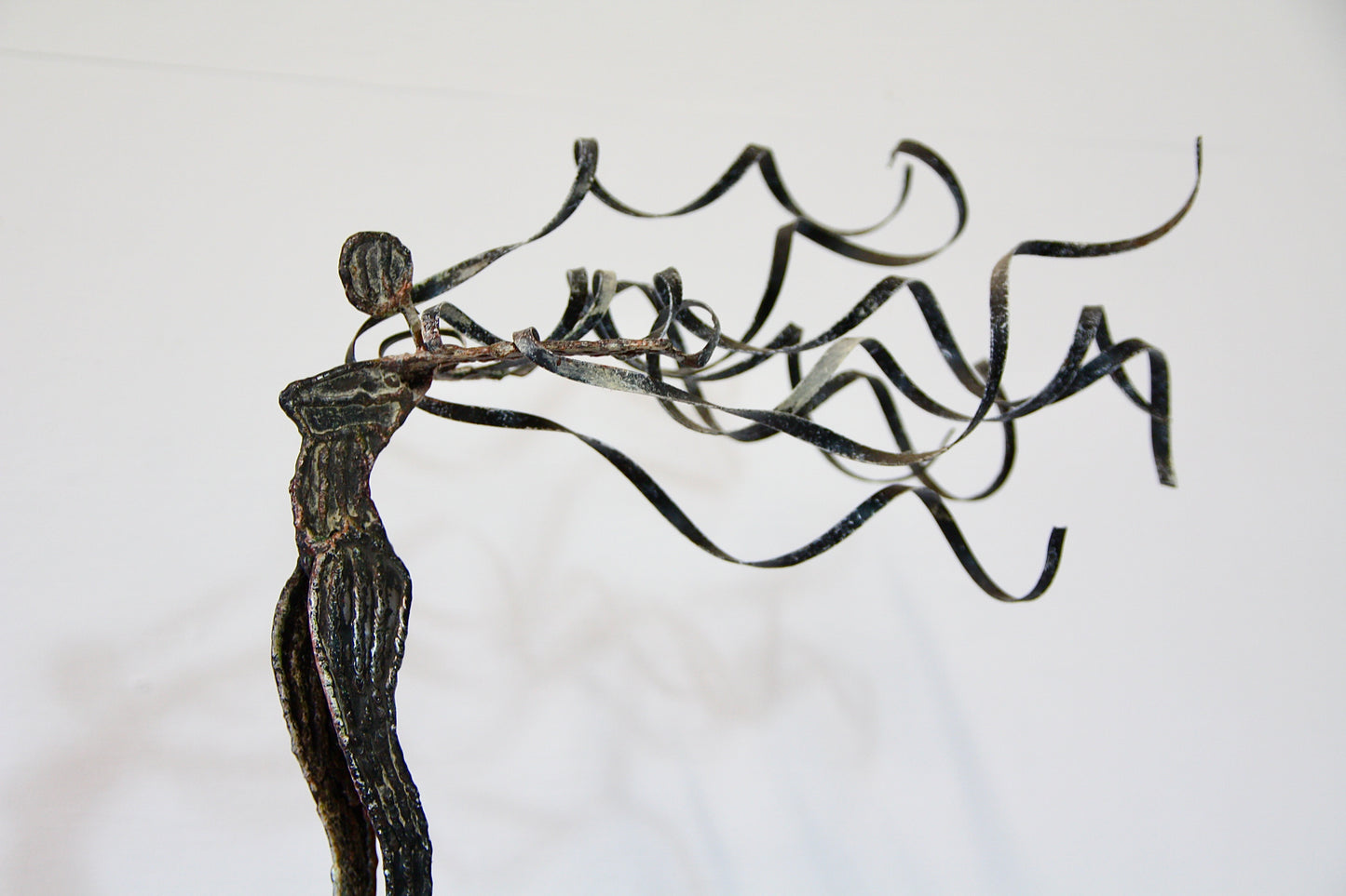 Surrealist Metal Female Sculpture