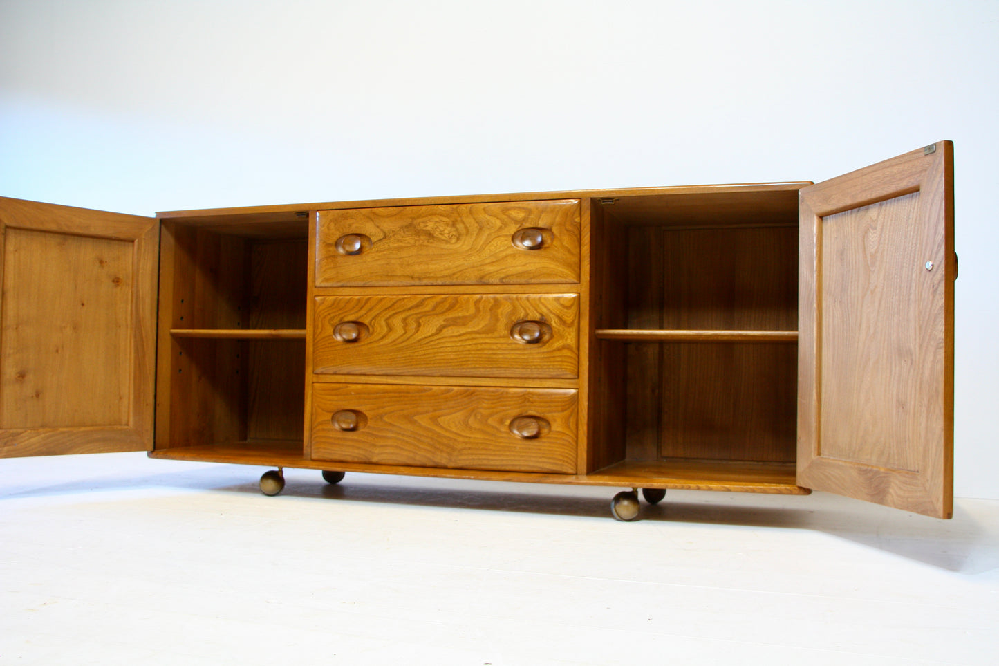 Ercol Solid Elm Model 455 Sideboard - c.1960