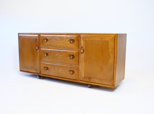 Ercol Solid Elm Model 455 Sideboard - c.1960