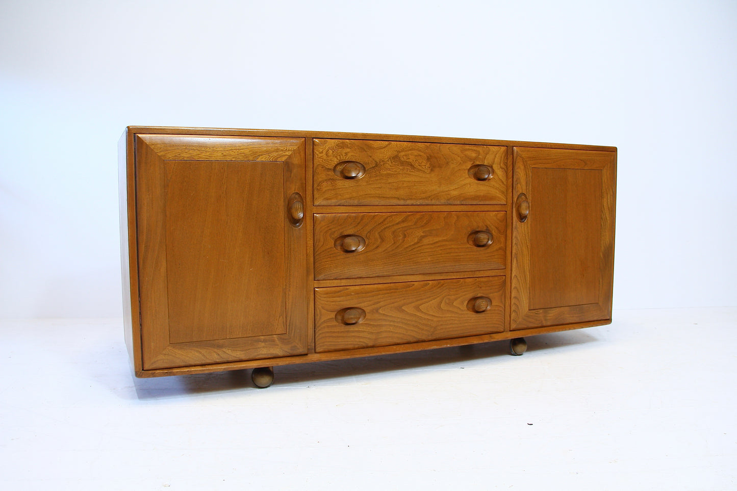 Ercol Solid Elm Model 455 Sideboard - c.1960