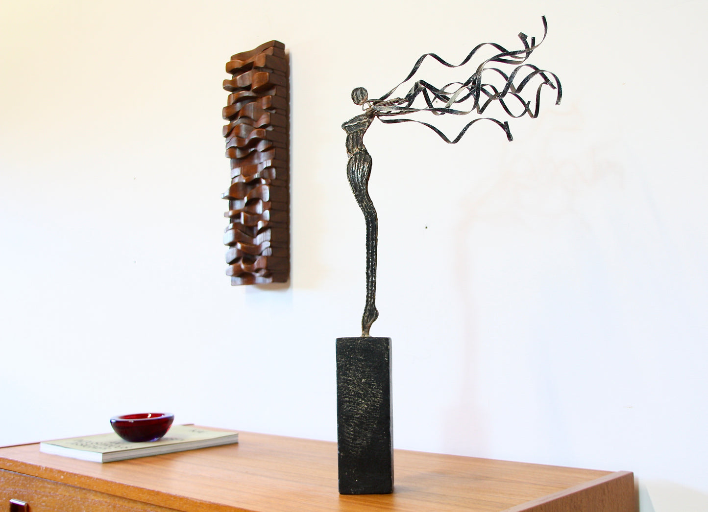 Surrealist Metal Female Sculpture