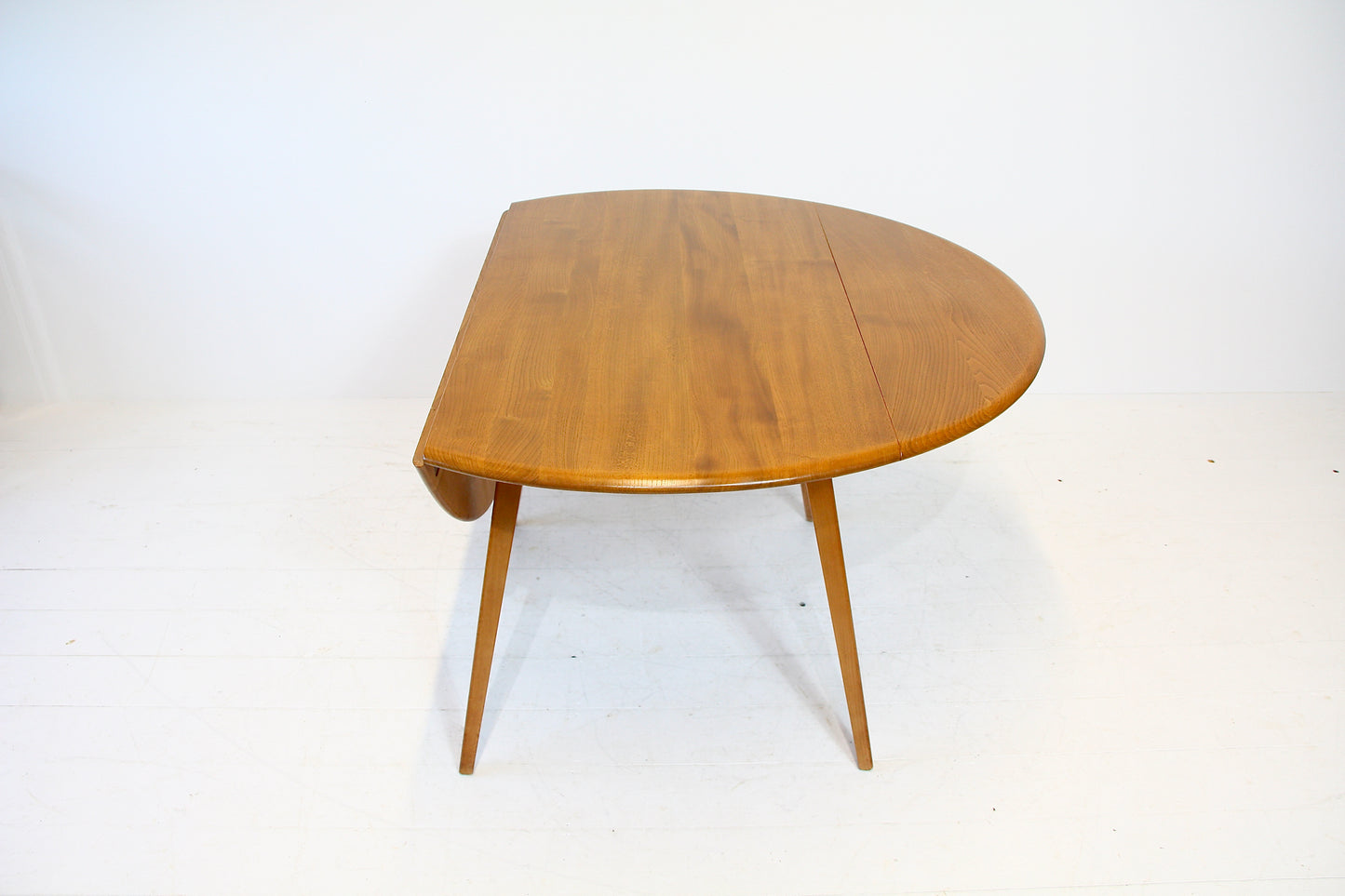 Ercol Model 384 Solid Elm Drop Leaf Dining Table