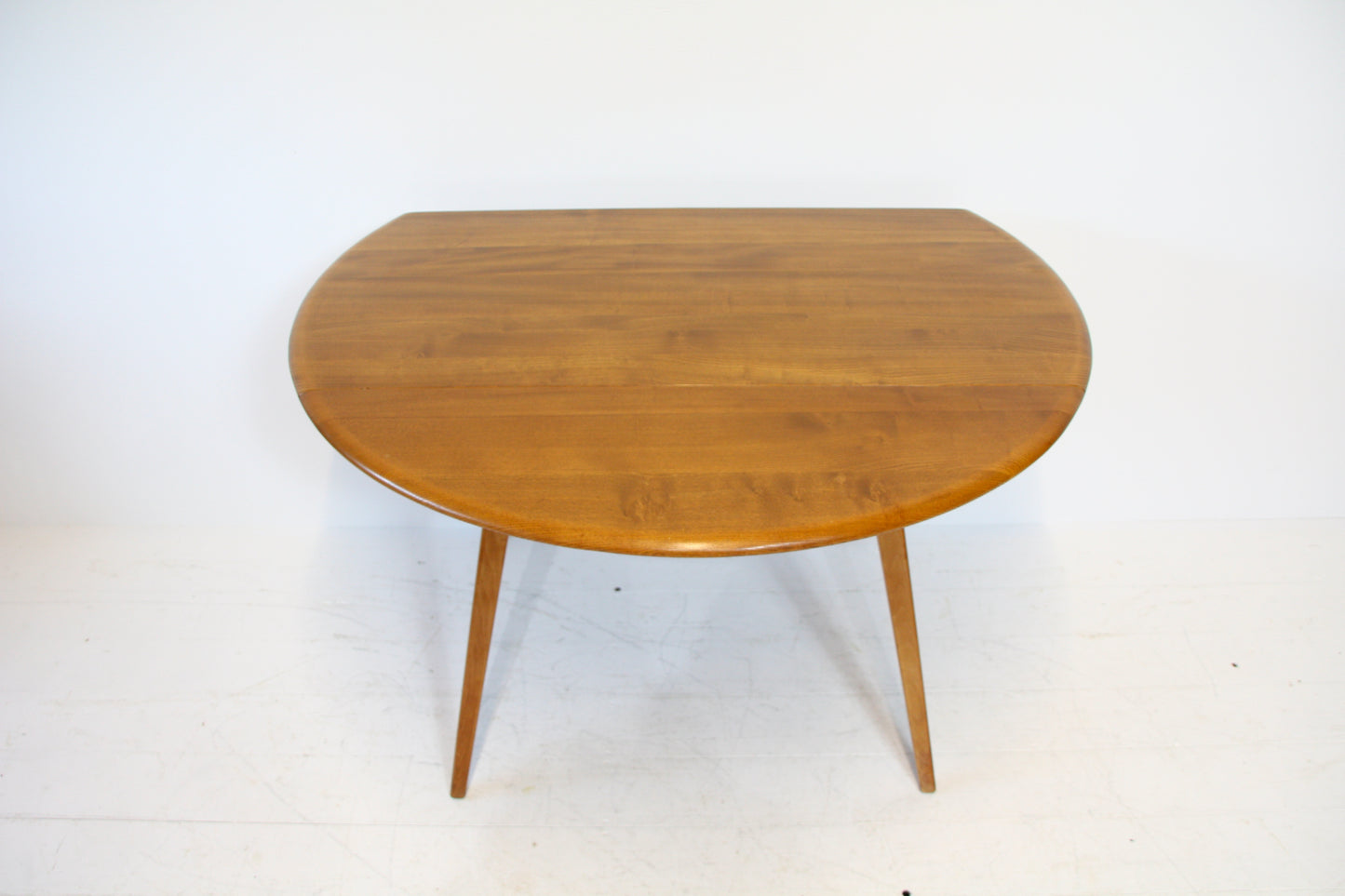 Ercol Model 384 Solid Elm Drop Leaf Dining Table