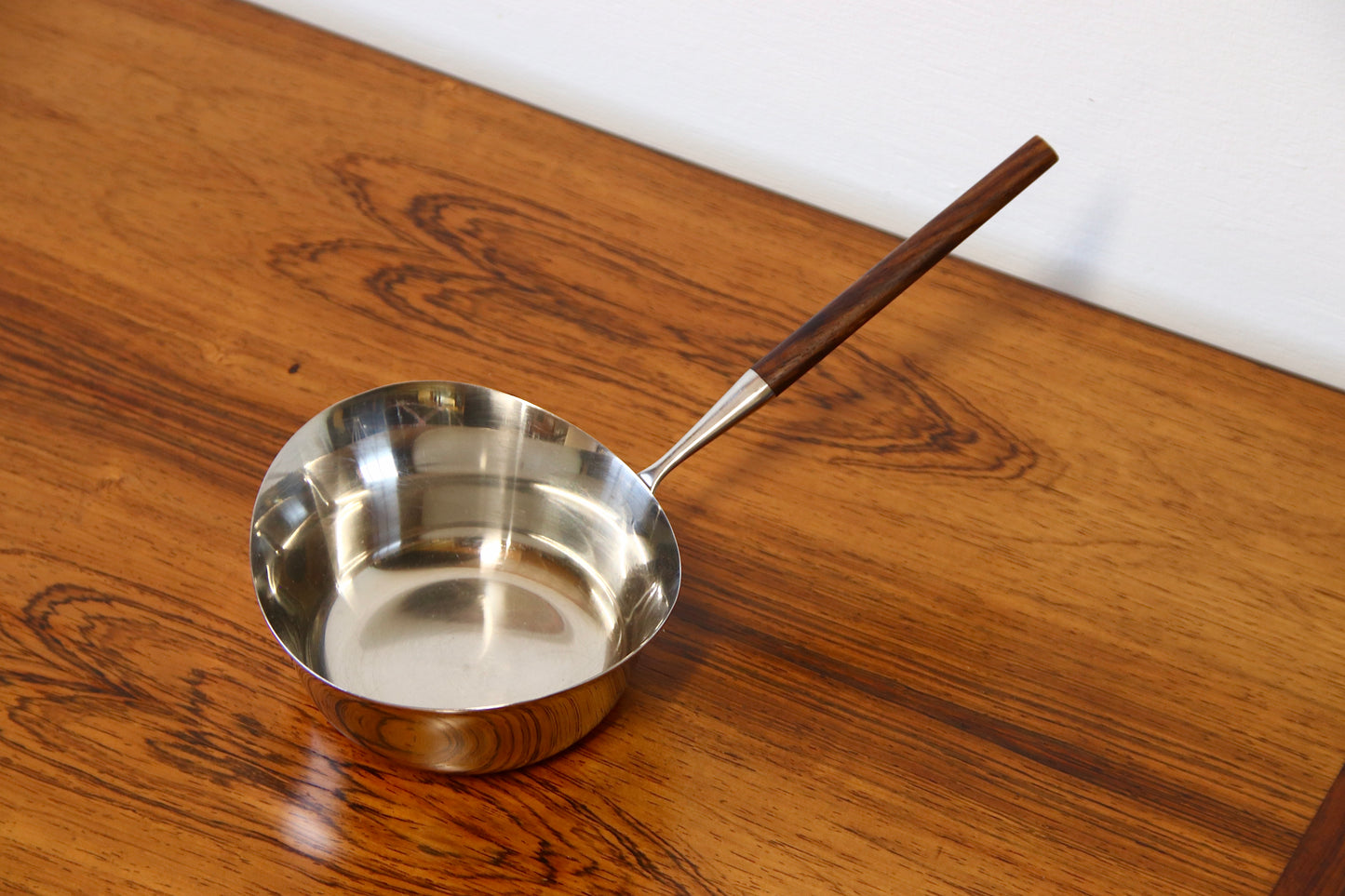 Vintage Norwegian Butter Pan by P F Lauffer - Rosewood & Stainless Steel