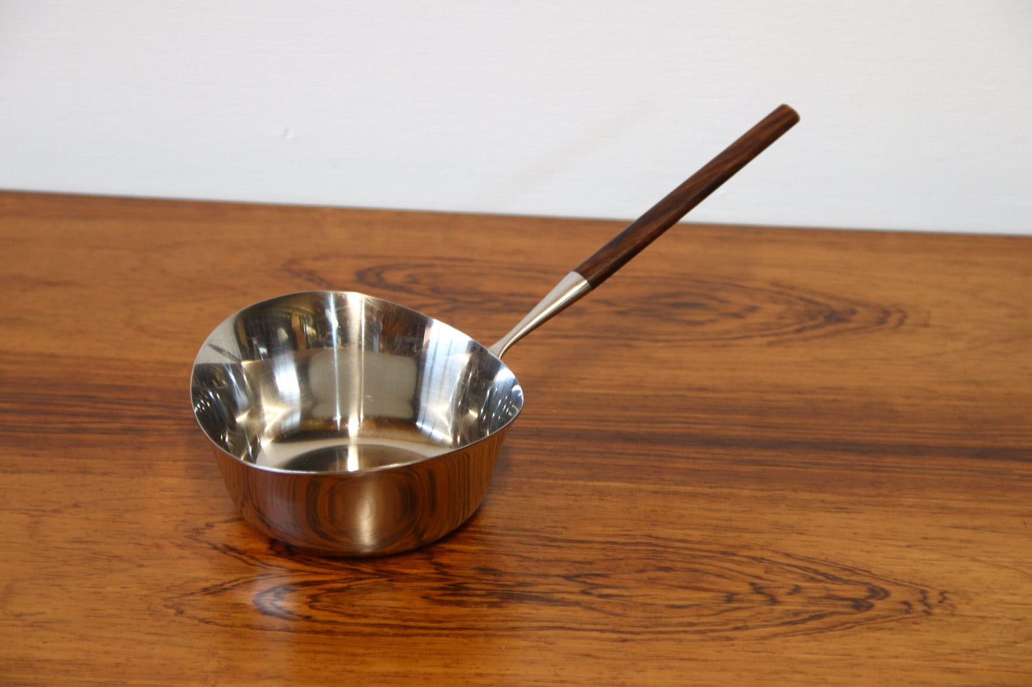 Vintage Norwegian Butter Pan by P F Lauffer - Rosewood & Stainless Steel