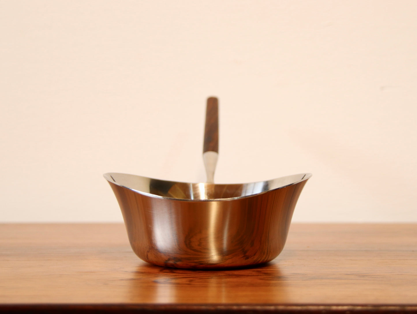 Vintage Norwegian Butter Pan by P F Lauffer - Rosewood & Stainless Steel