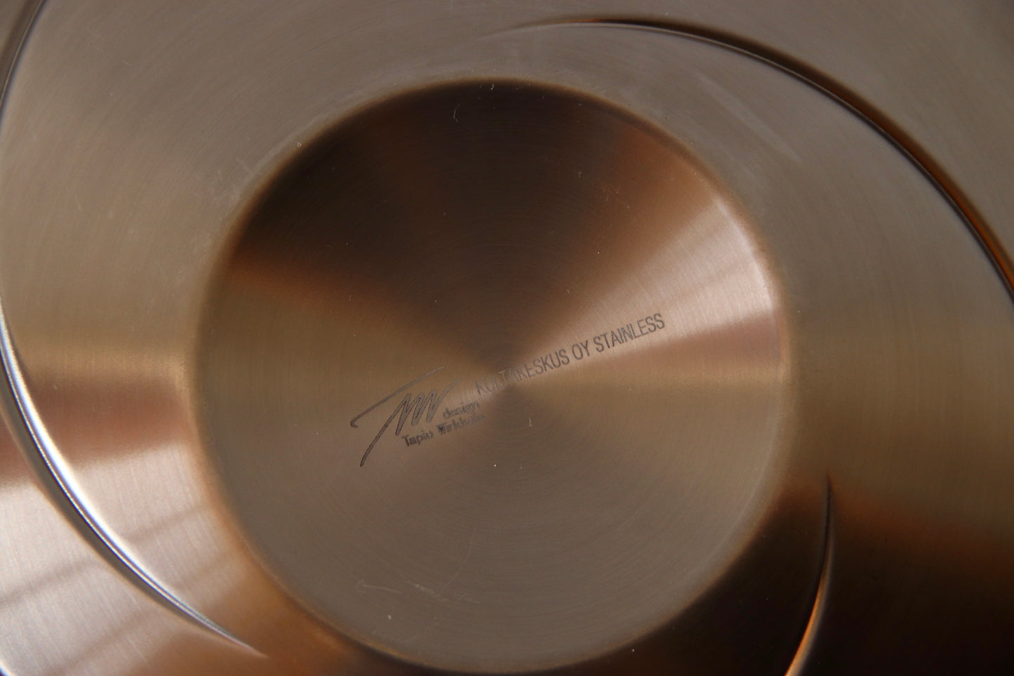 Tapio Wirkkala Vortex "Pyorre" Stainless Steel Bowl - Finland