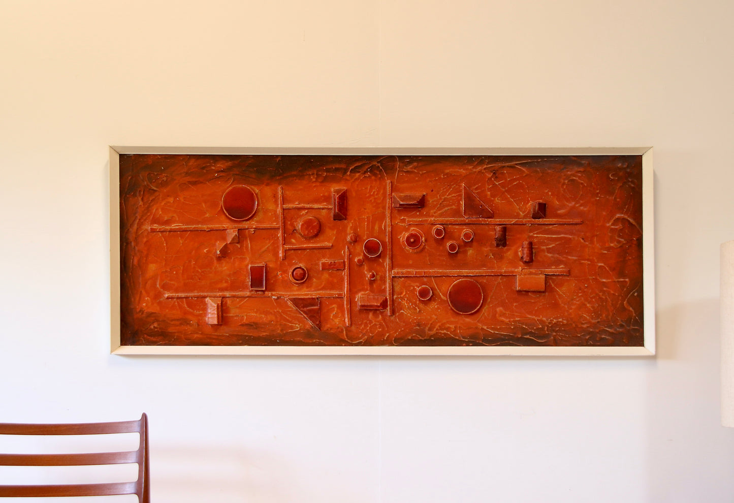 Vintage Abstract Wall Art Relief Sculpture c.1970