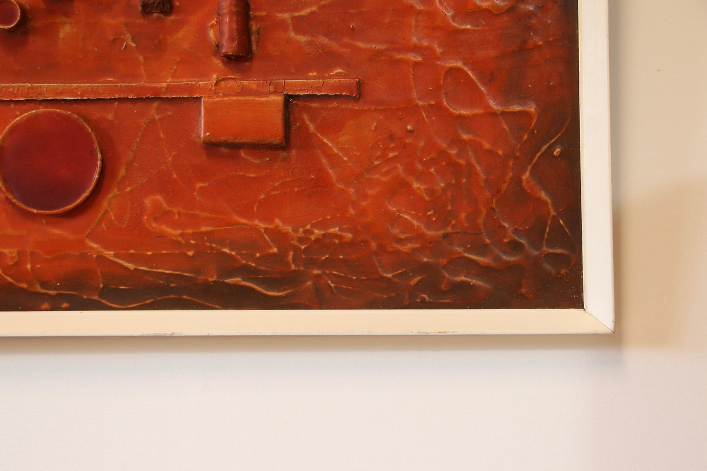Vintage Abstract Wall Art Relief Sculpture c.1970