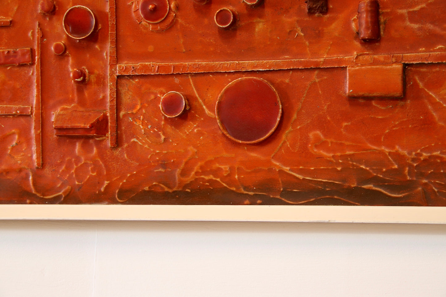Vintage Abstract Wall Art Relief Sculpture c.1970