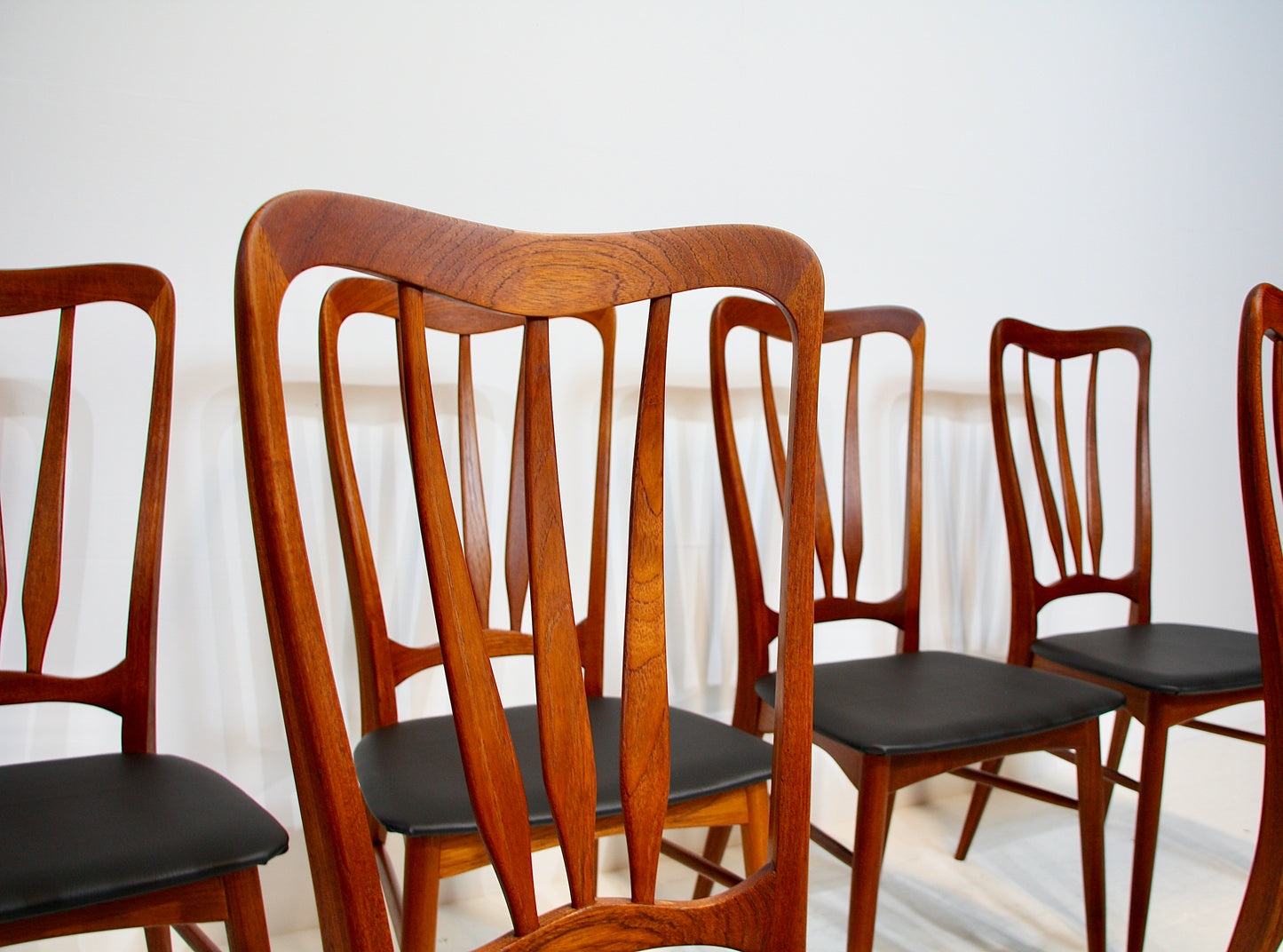 6 Ingrid Teak Dining Chairs by Niels Koefoed - Denmark c.1960