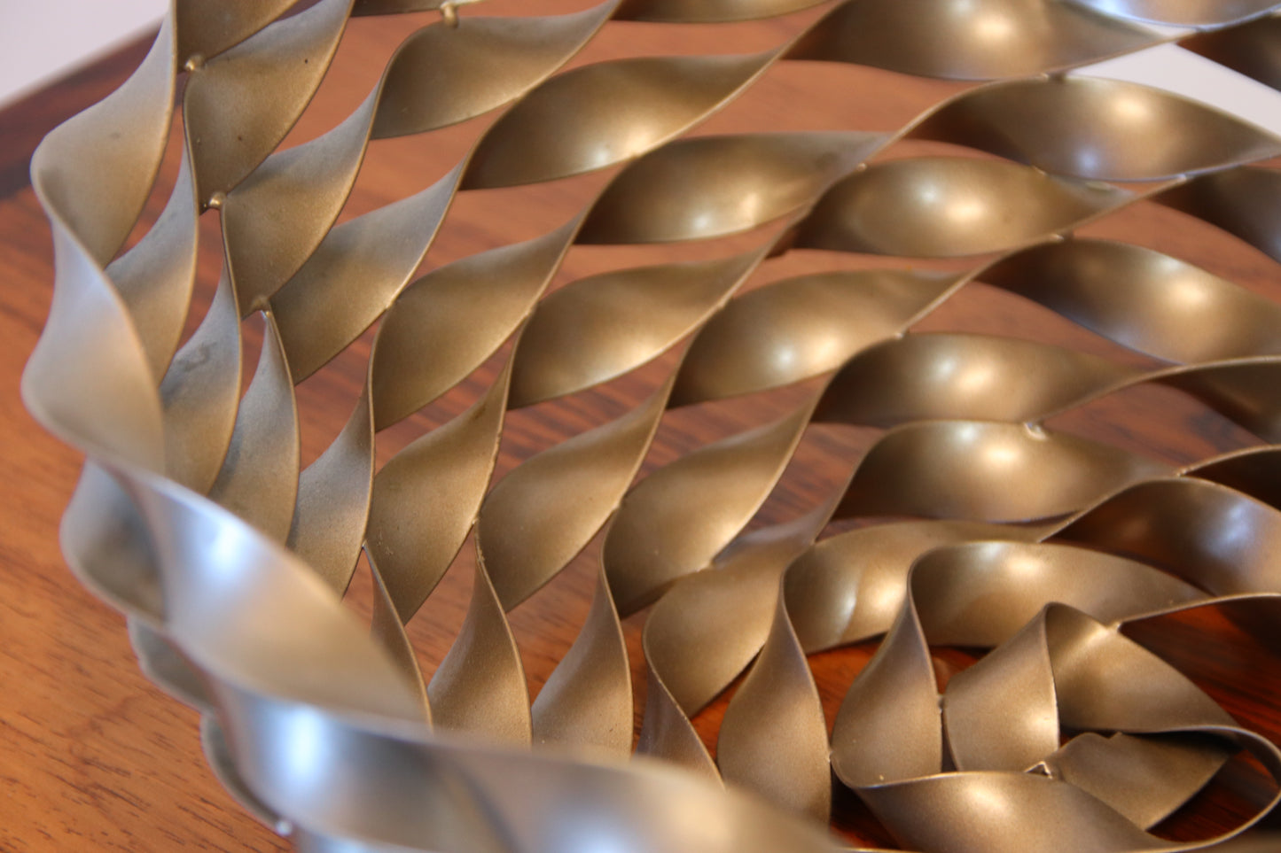 Decorative artisan Twisted Steel Bowl
