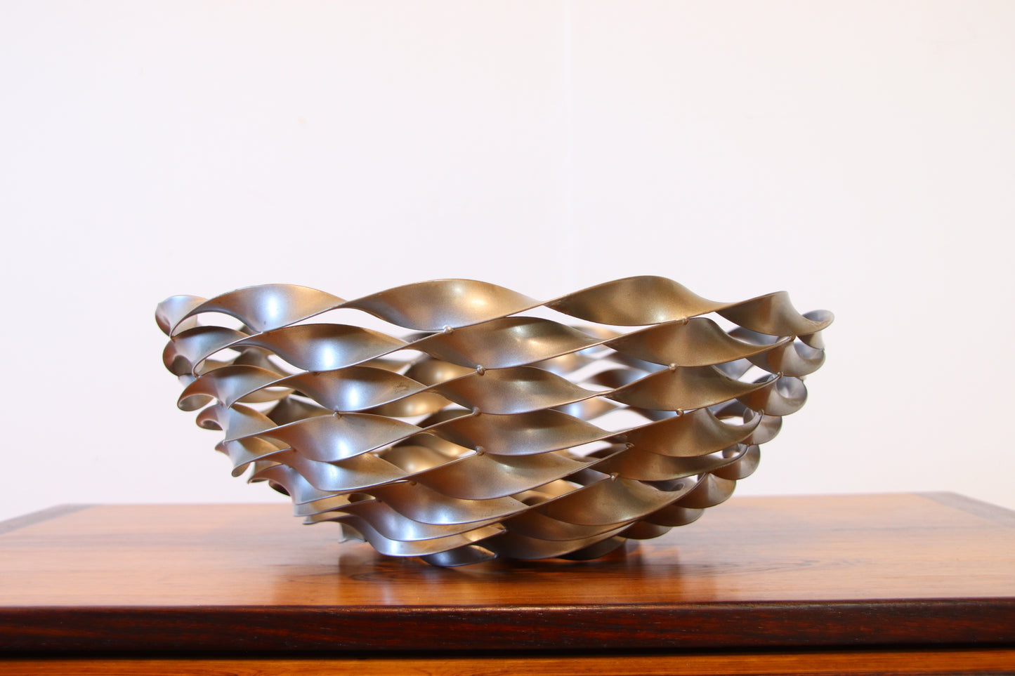 Decorative artisan Twisted Steel Bowl