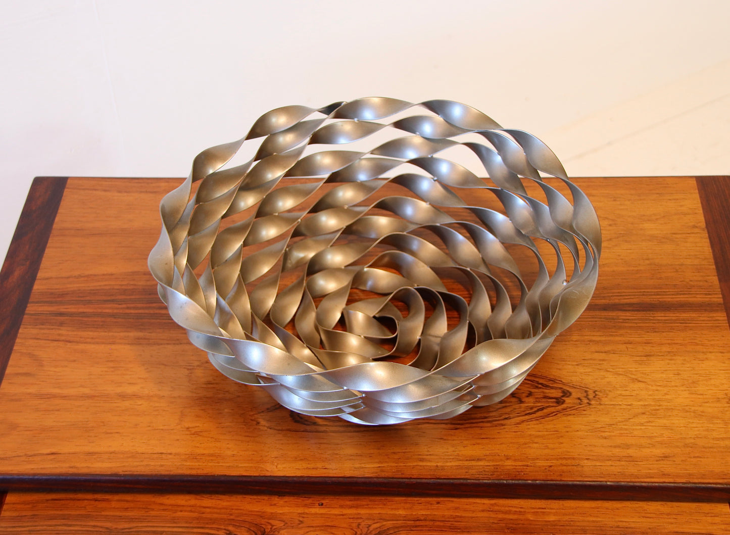 Decorative artisan Twisted Steel Bowl
