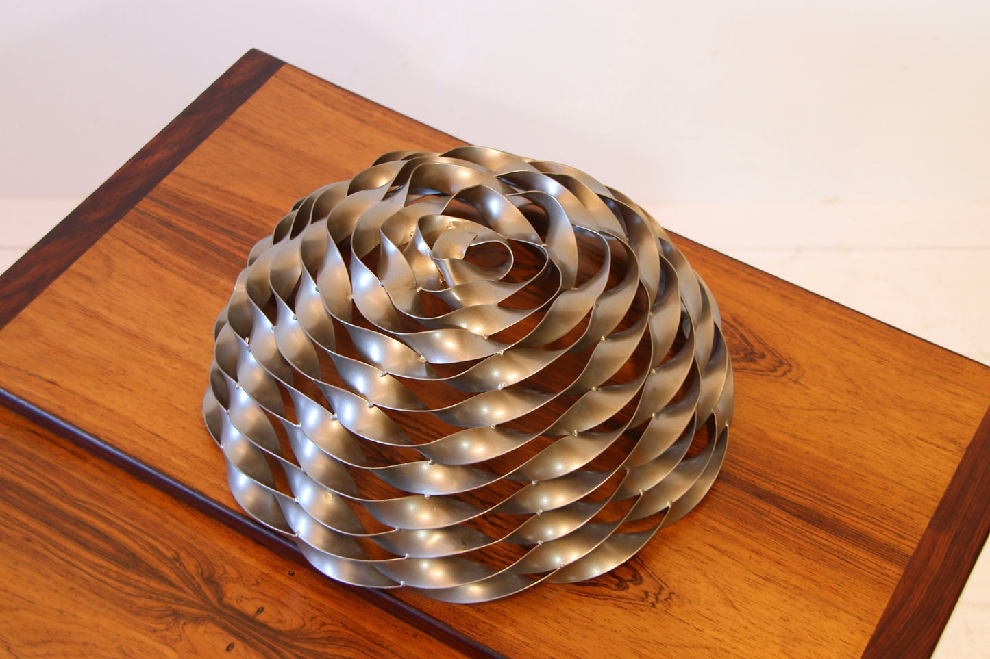 Decorative artisan Twisted Steel Bowl