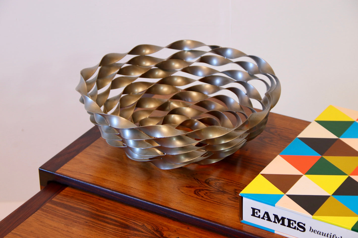 Decorative artisan Twisted Steel Bowl