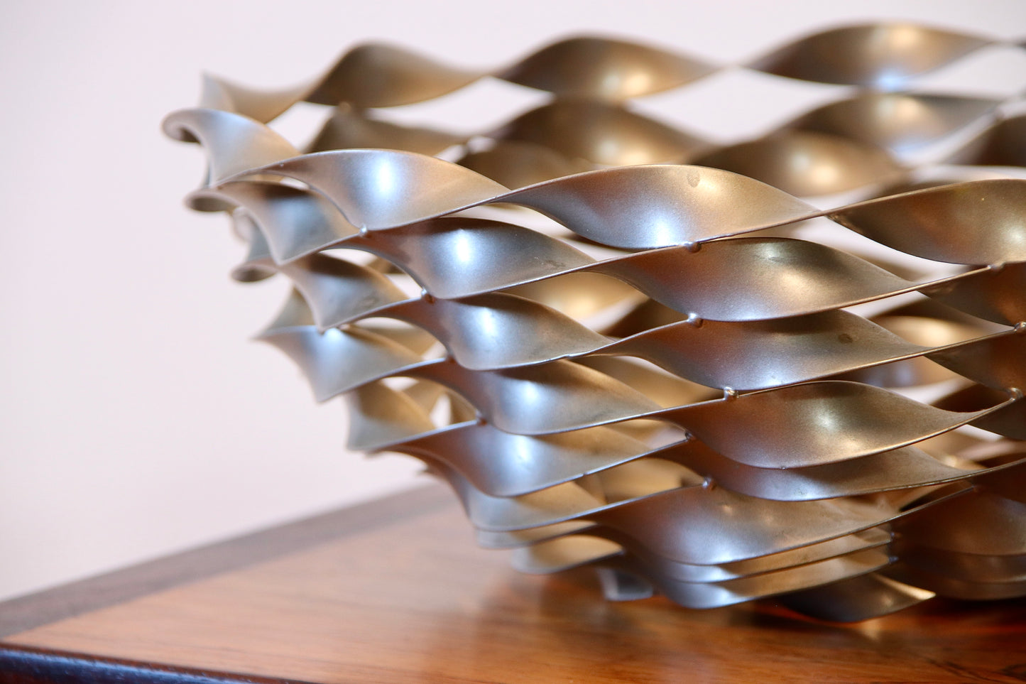 Decorative artisan Twisted Steel Bowl
