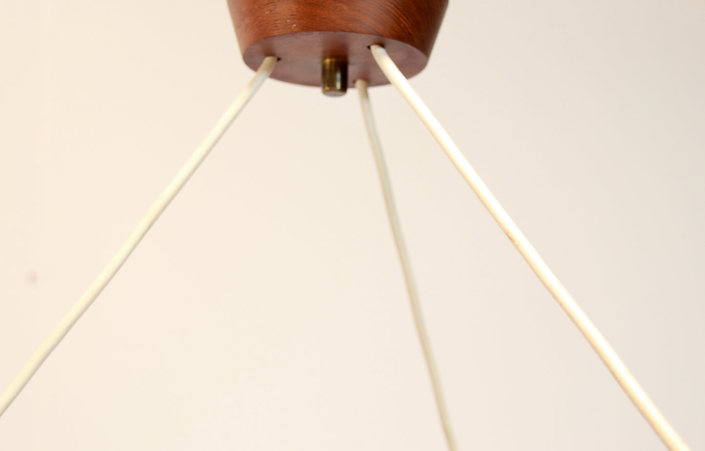 Danish Mid Century Ceiling Pendant Light - Teak