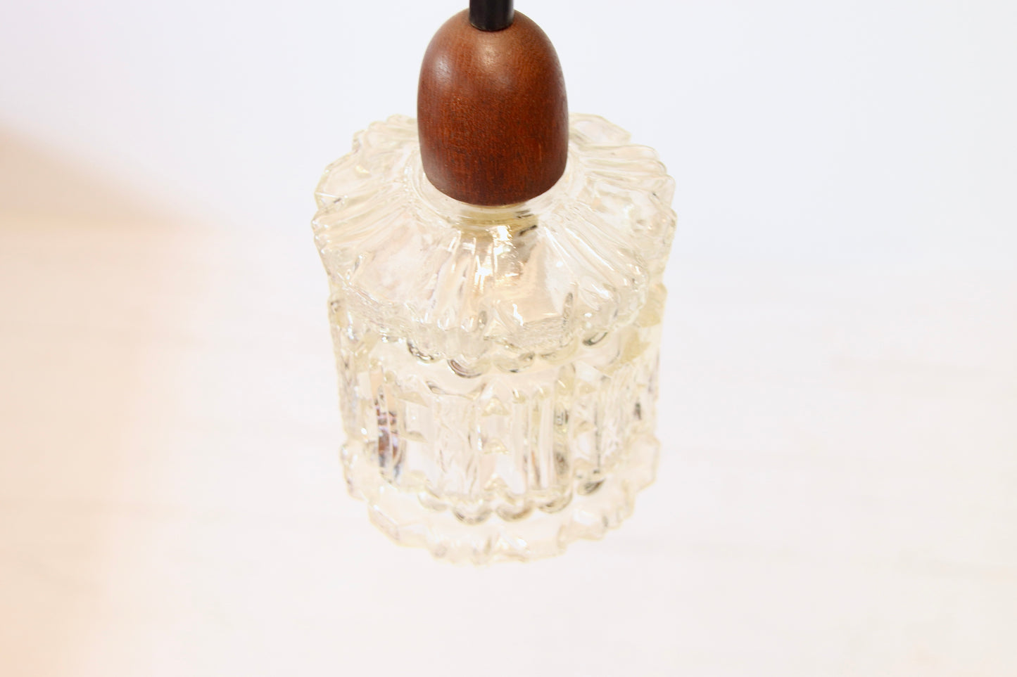 Danish Mid Century Ceiling Pendant Light - Teak