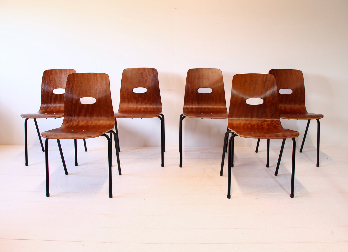 Robin Day Q Stak Dining Chairs 1953