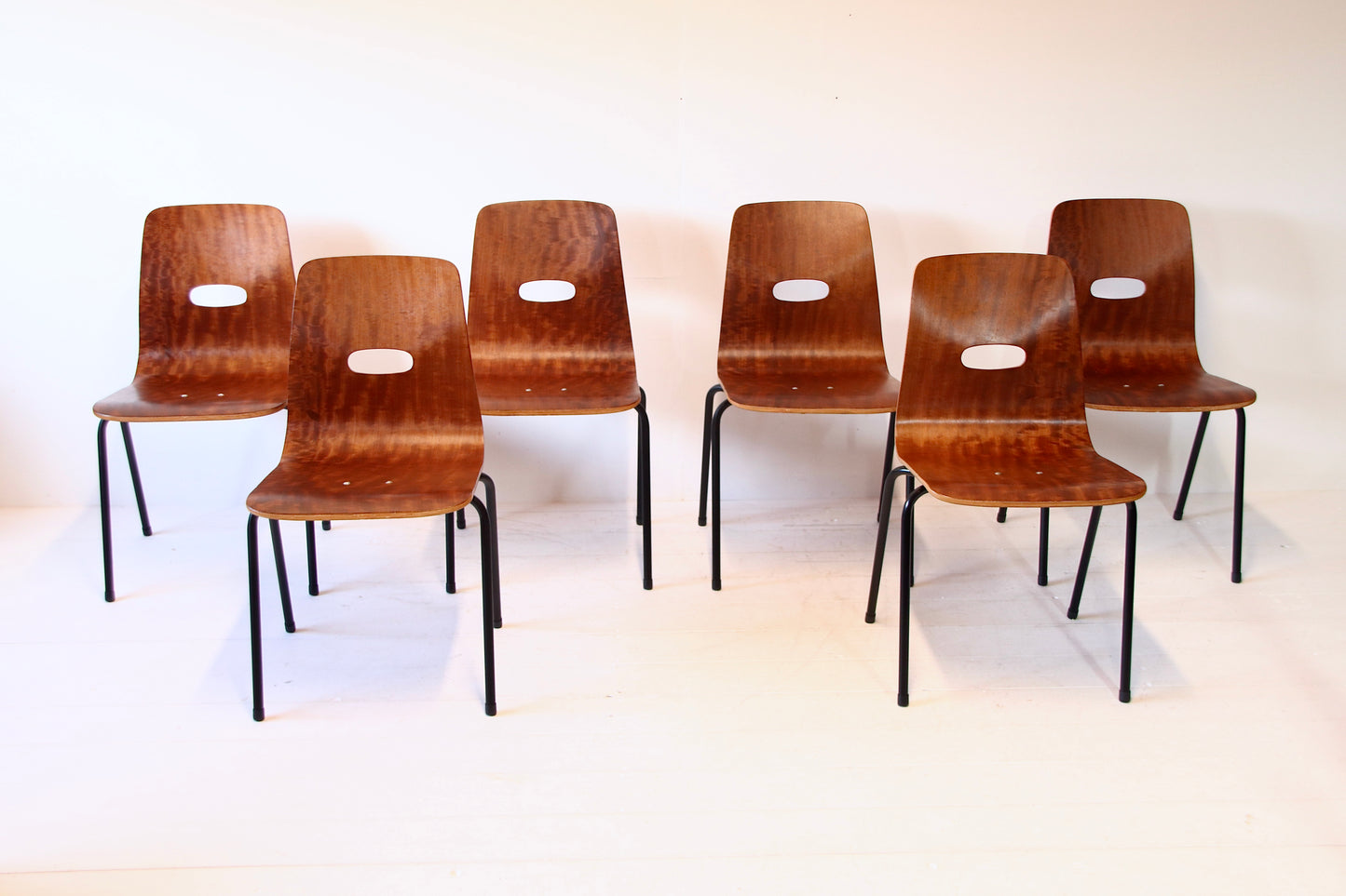 Robin Day Q Stak Dining Chairs 1953