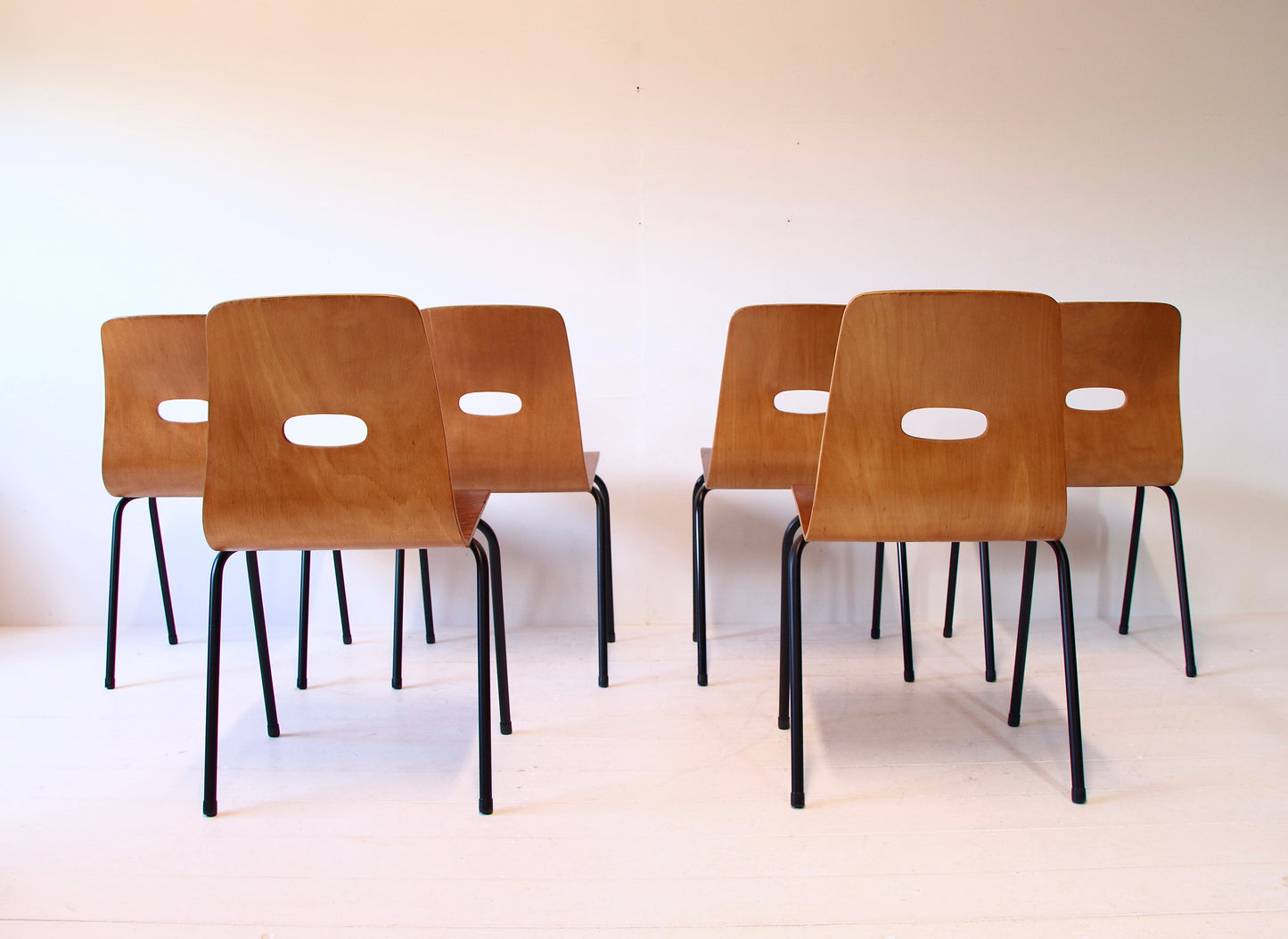 Robin Day Q Stak Dining Chairs 1953