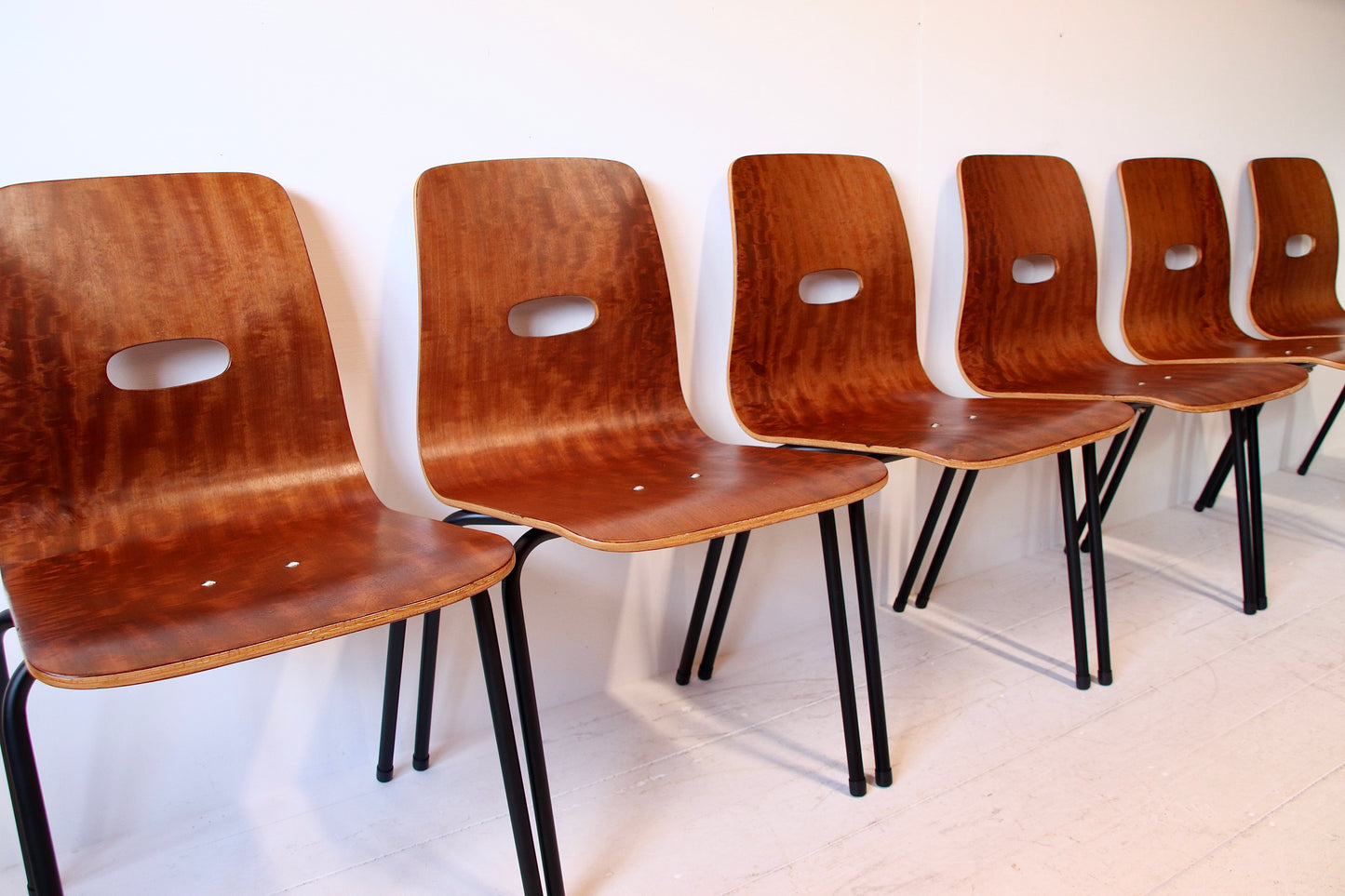 Robin Day Q Stak Dining Chairs 1953