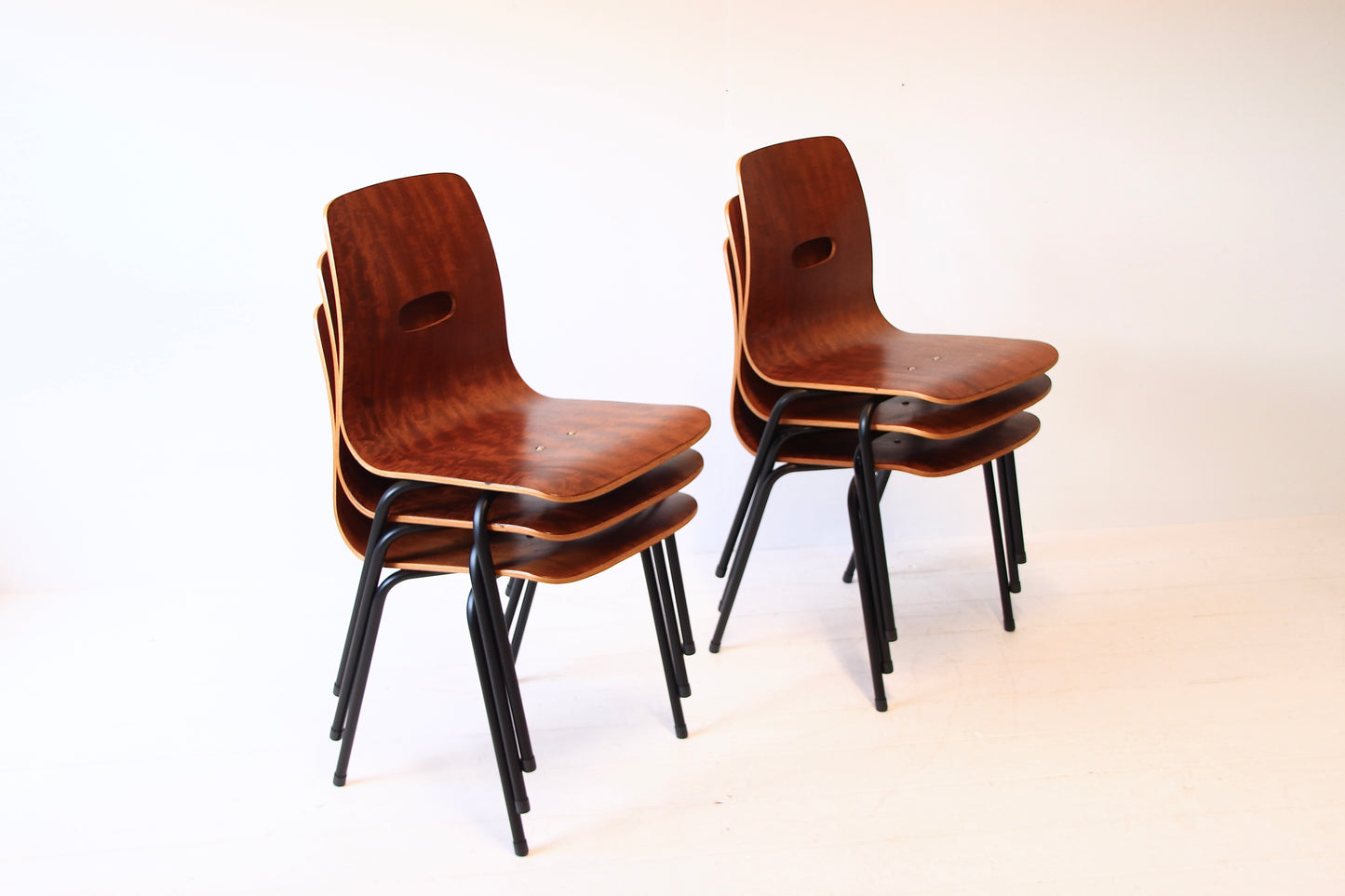 Robin Day Q Stak Dining Chairs 1953