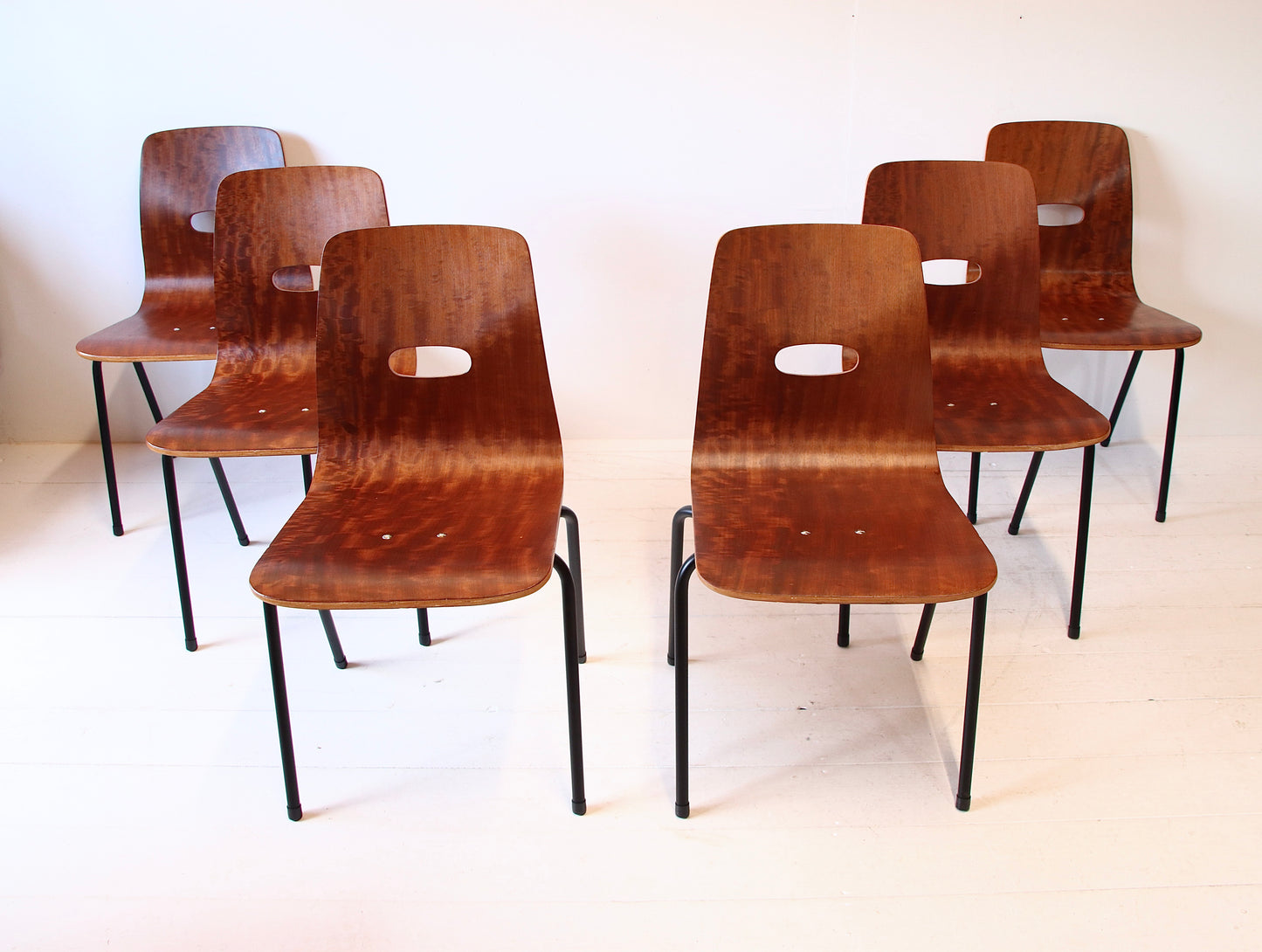 Robin Day Q Stak Dining Chairs 1953
