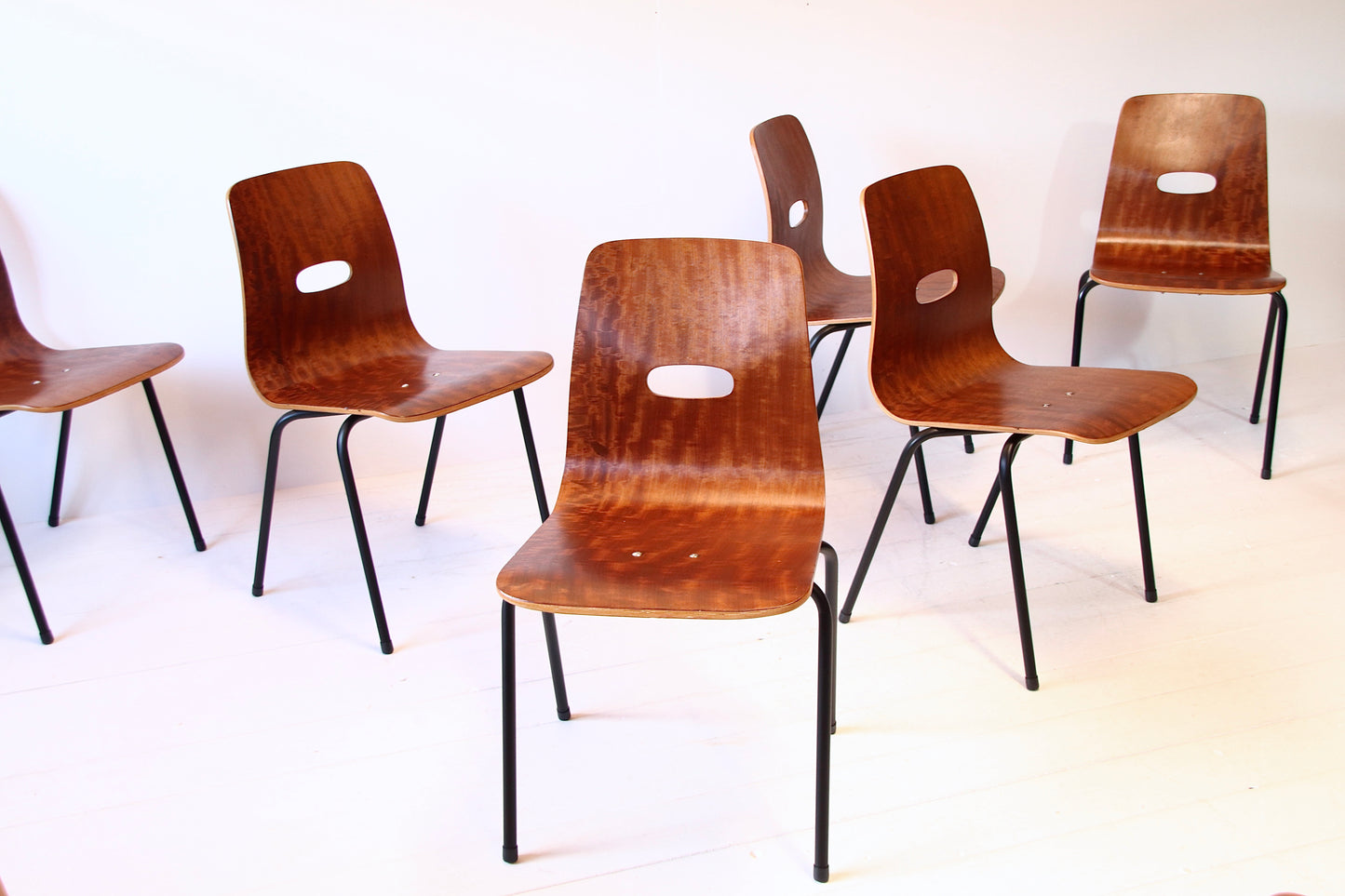 Robin Day Q Stak Dining Chairs 1953