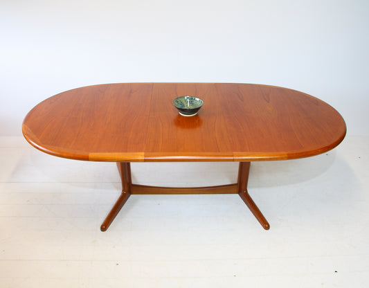 SOLD - Danish Extending Teak Dining Table by Laurits M Larsen Møbelfabrik