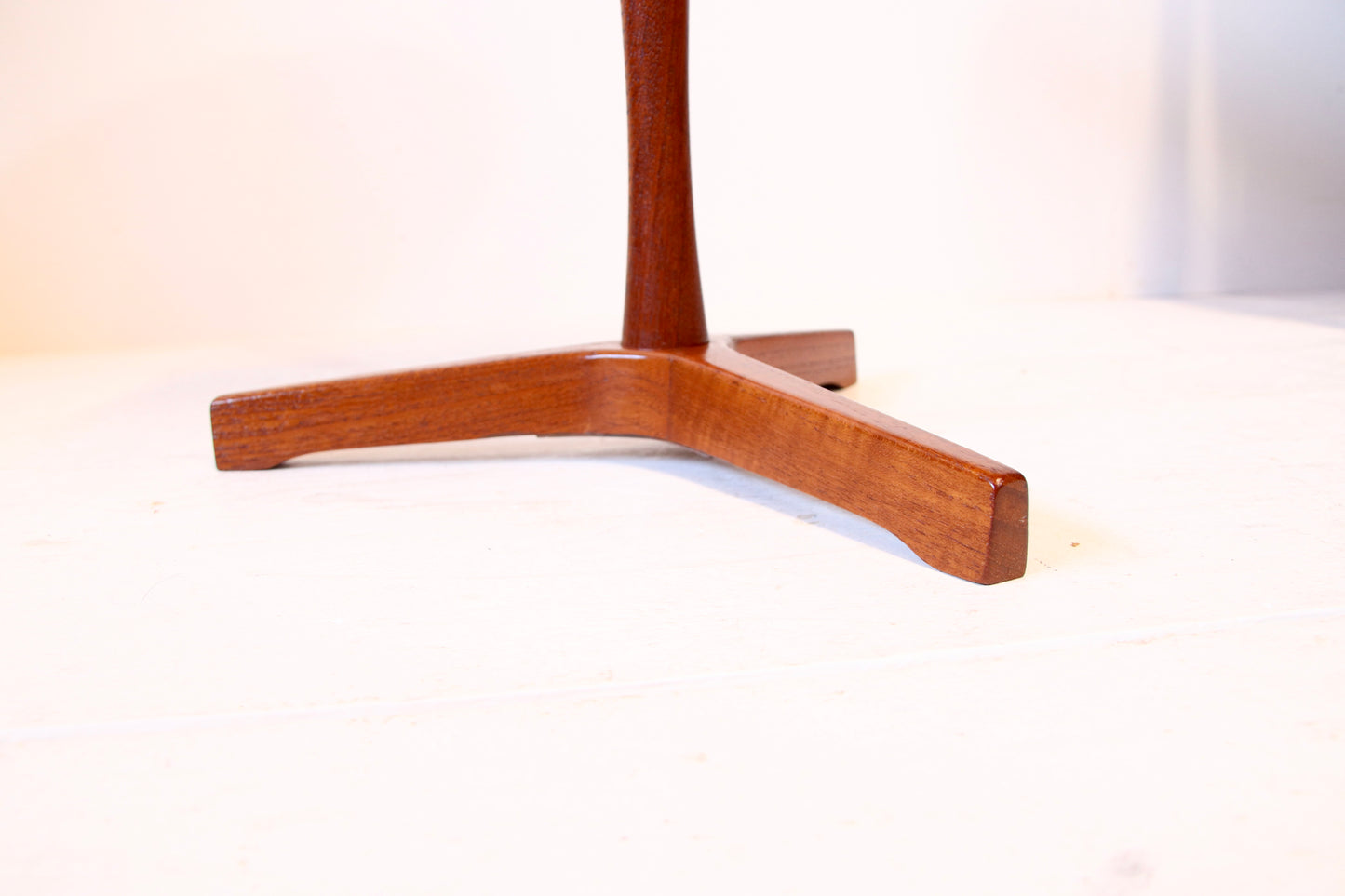 Hans C. Andersen Solid Teak Pedestal Side Table by Artex c.1960