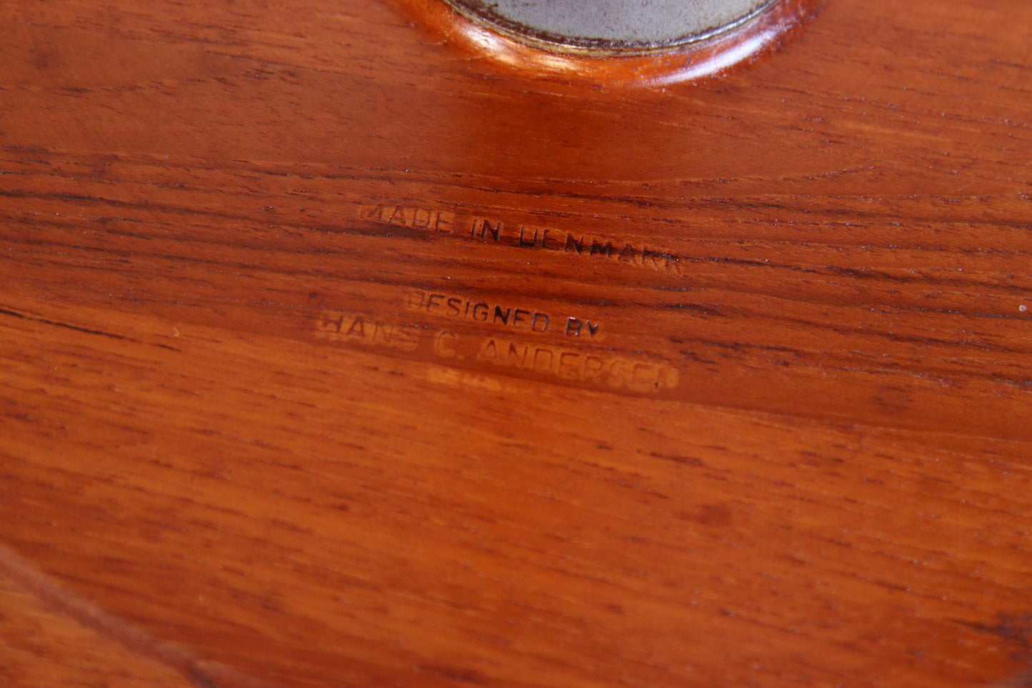 Hans C. Andersen Solid Teak Pedestal Side Table by Artex c.1960