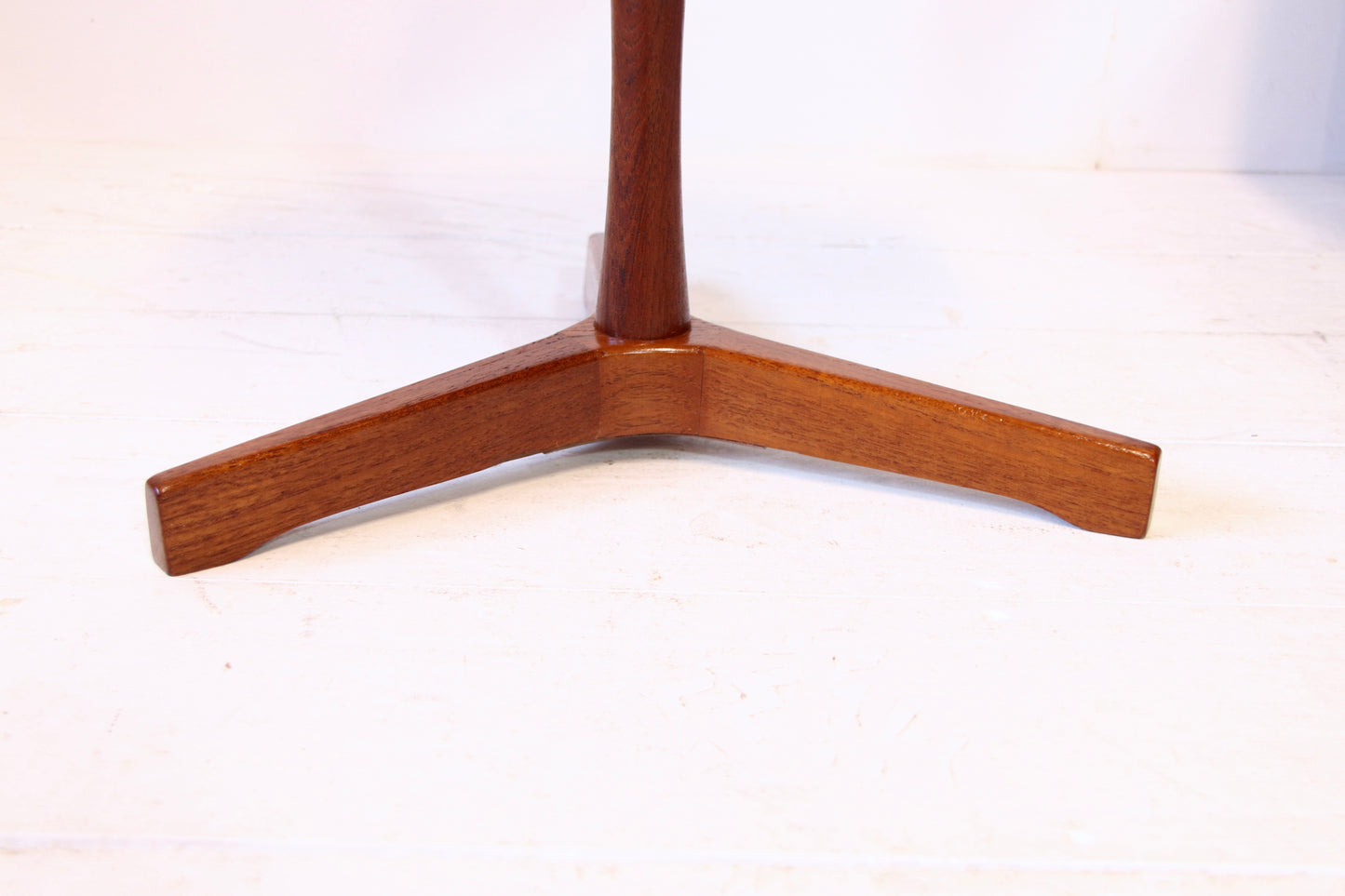 Hans C. Andersen Solid Teak Pedestal Side Table by Artex c.1960