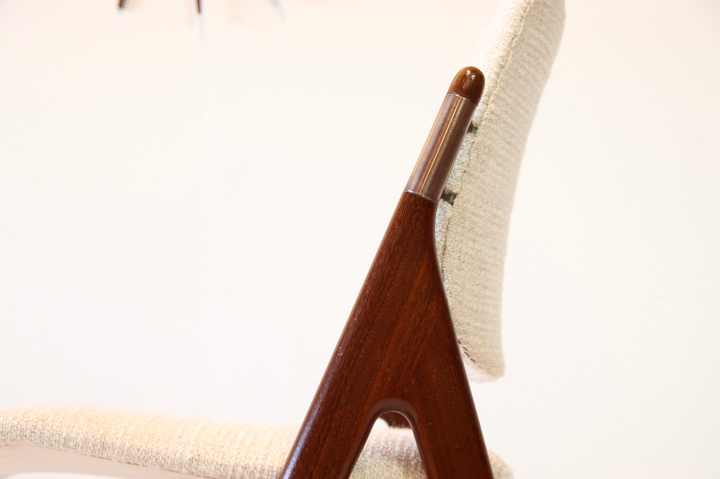 Vintage Norwegian Chair by Olav Haug - Teak & Boucle
