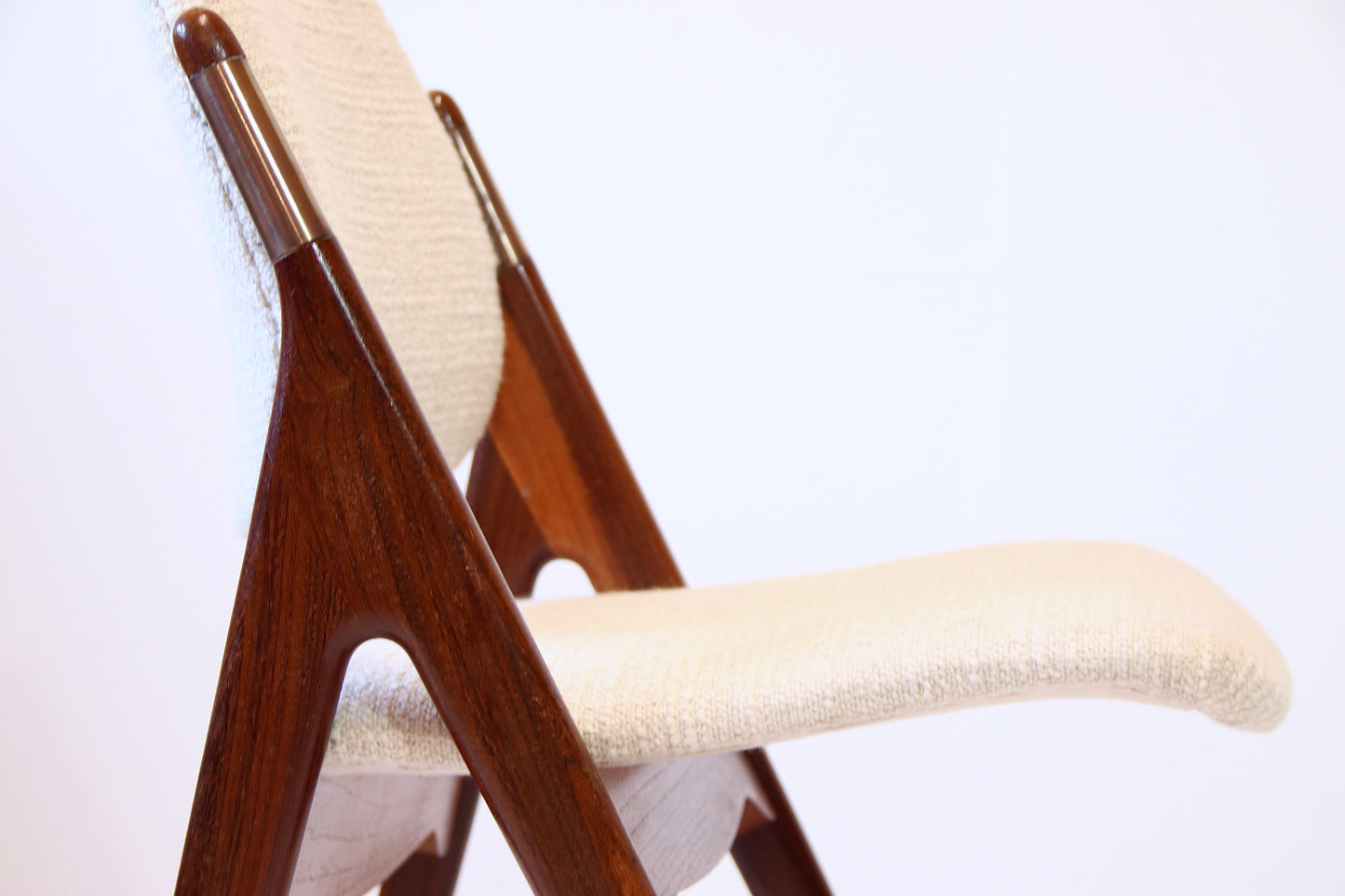 Vintage Norwegian Chair by Olav Haug - Teak & Boucle