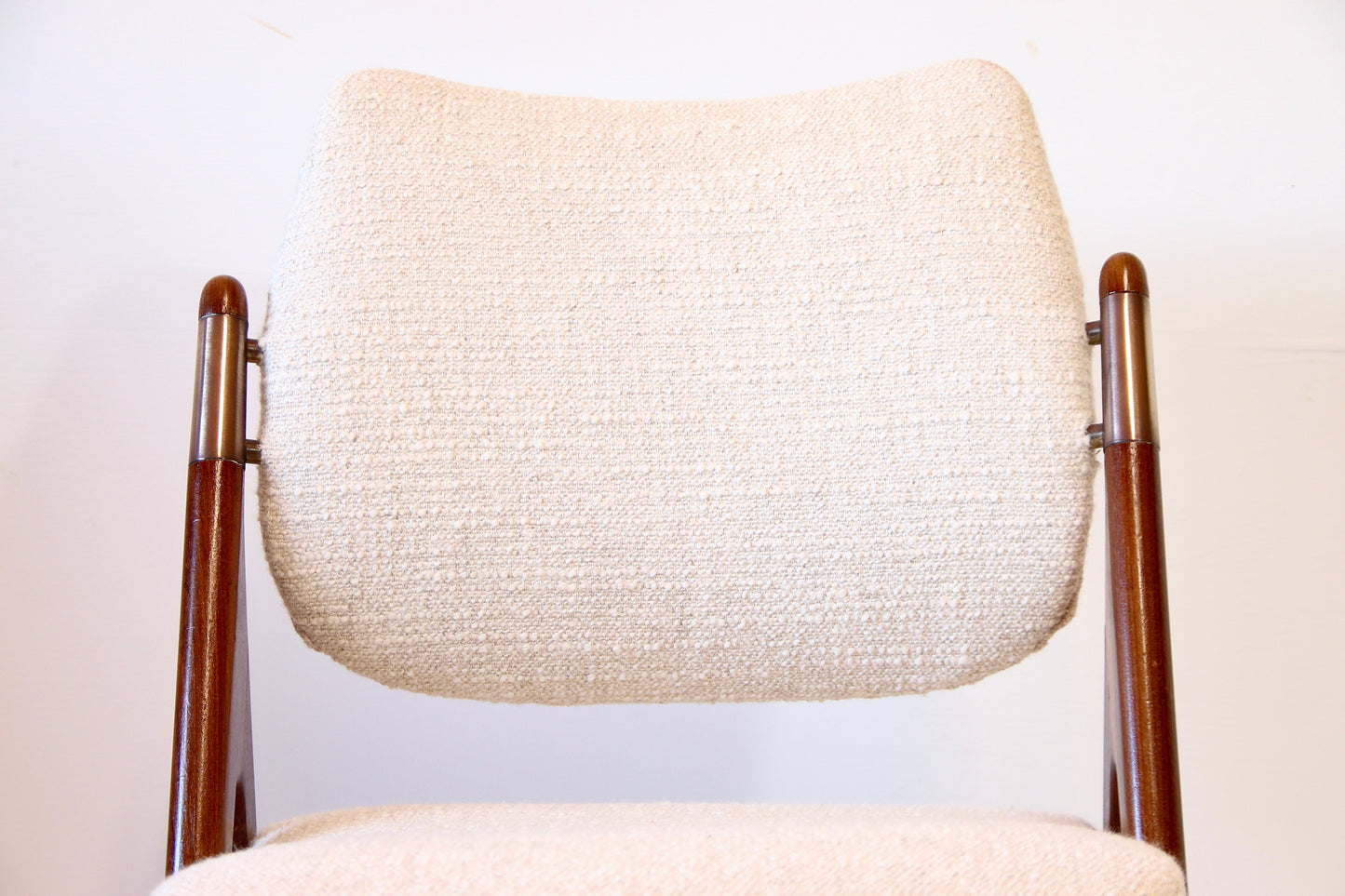 Vintage Norwegian Chair by Olav Haug - Teak & Boucle