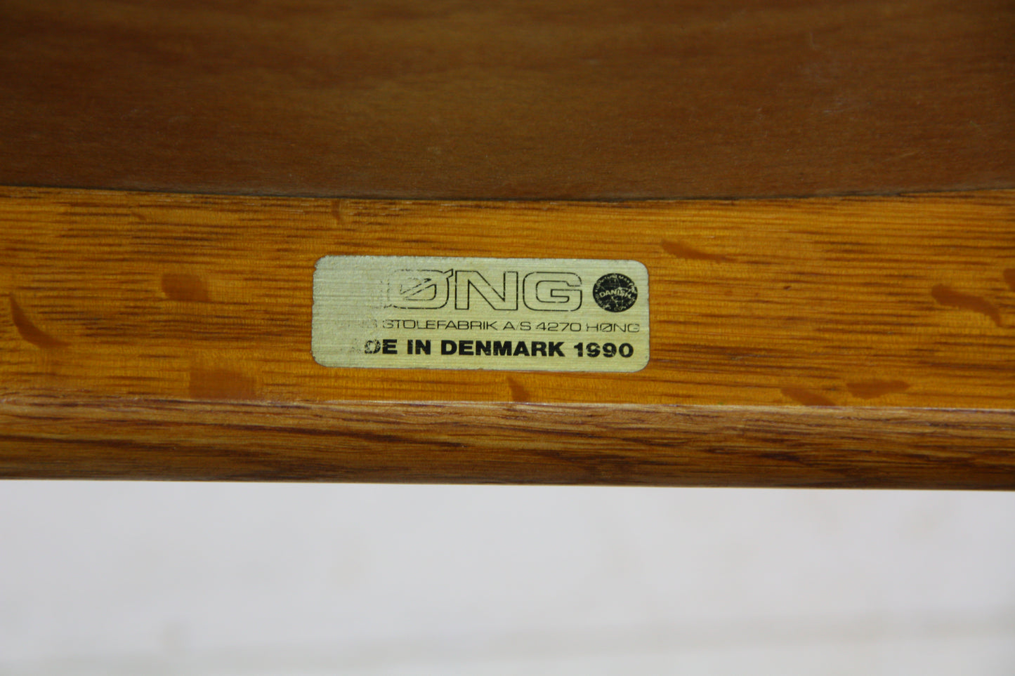 Danish Oak Desk Chair by Hong Stolefabrik