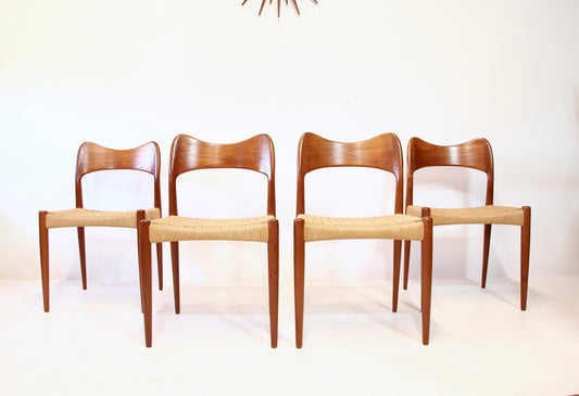 Danish Dining Chairs by Arne Hovmand Olsen for Mogens Kold c.1960