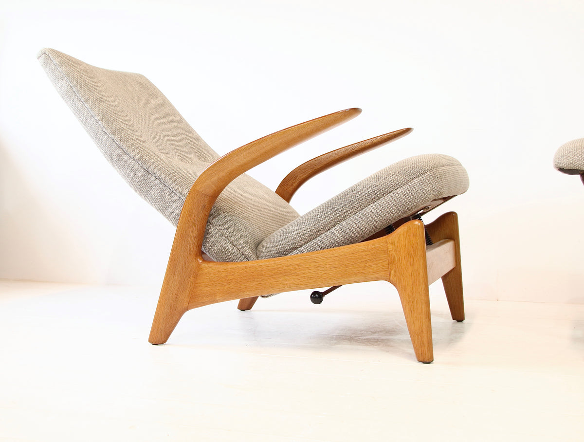 Rock n Rest Armchair & Stool by Arnestad Bruk - Norway c.1950